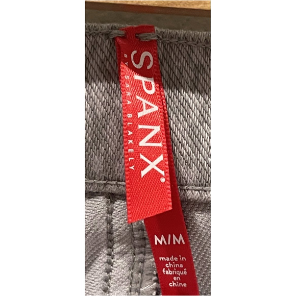 SPANX Jean-ish Ankle Leggings Gray Python - Picture 3 of 5